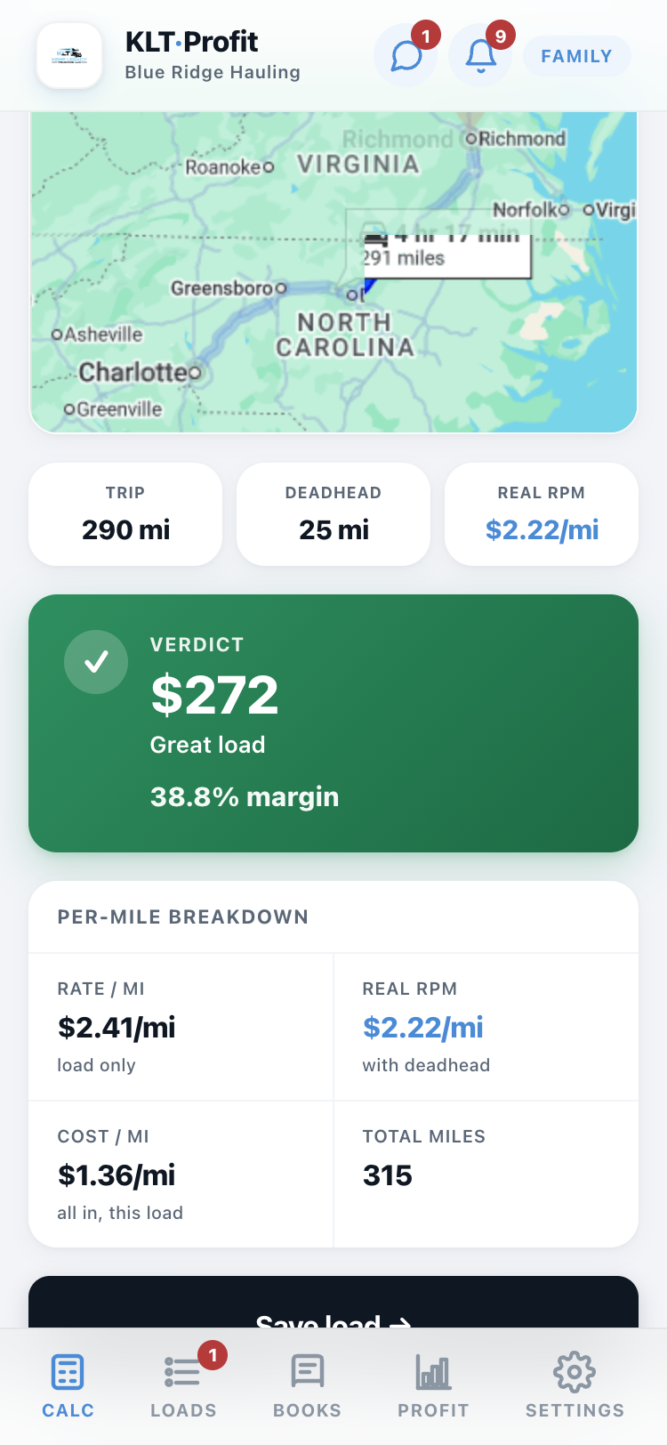 A green verdict on a load